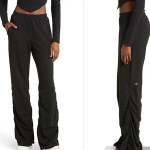 PantsAlo Yoga ALO Black Ruched Soft Sculpt Pants S/P